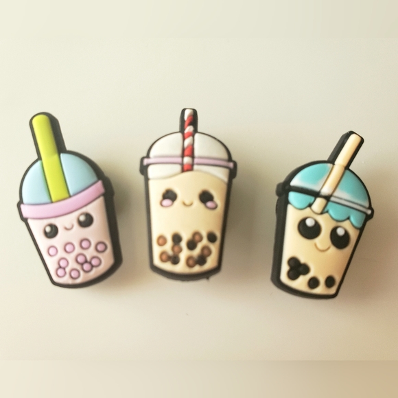 5 x New Croc Charms / Jibbitz, Boba Style - Picture 3 of 3